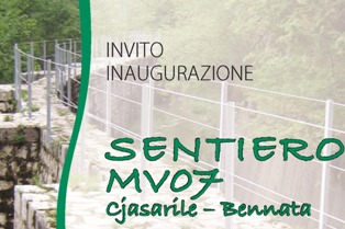 Inaugurazione del Sentiero MV07-Cjasarile-Bennata