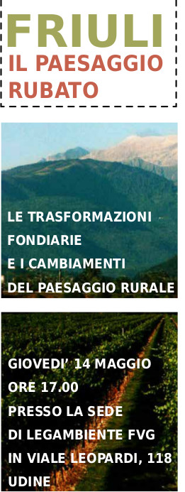 Friuli paesaggio rubato