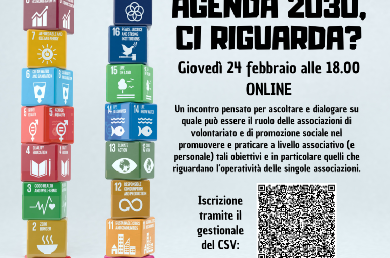 Webinar “Agenda 2030, ci riguarda?”