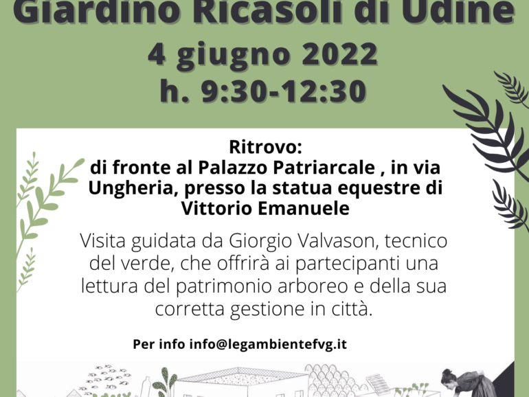 Visita guidata al Giardino Ricasoli di Udine