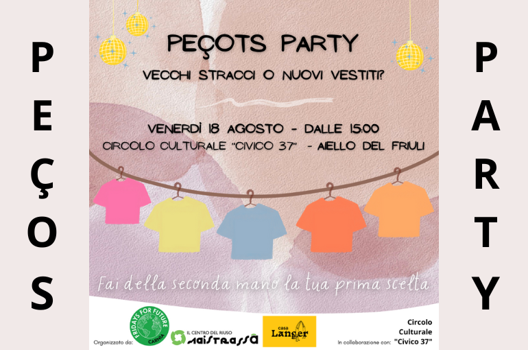 Peçots Party ad Aiello del Friuli + laboratorio di ricamo creativo | venerdì 18 agosto