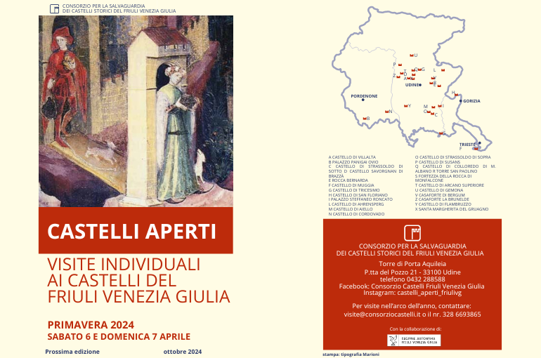 Evento “Castelli aperti” 6/7 Aprile 2024 – Circolo Legambiente Udine A.P.S.