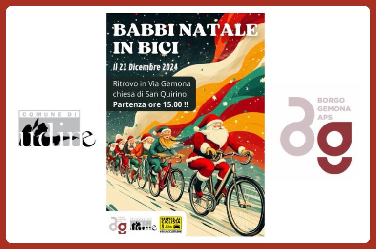 Pedalata “Babbi Natale in bici 2024” | 21 Dicembre 2024 – Udine