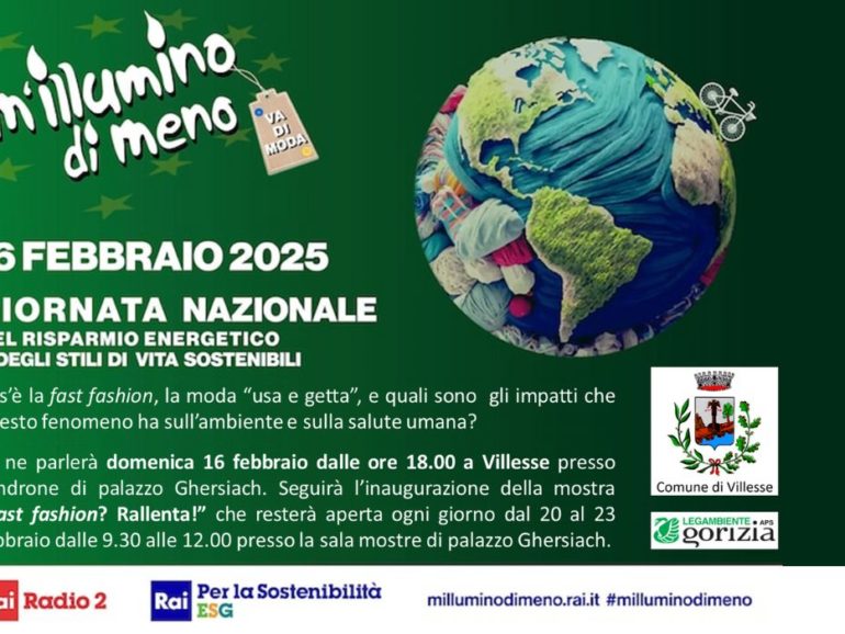 M’illumino di meno “borderless” | 16 Febbraio 2025 – Villesse