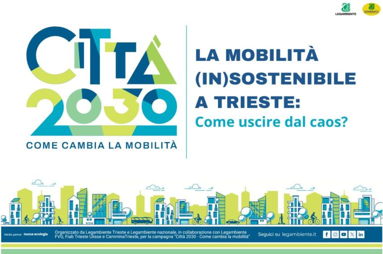 Città2030: La mobilità (in)sostenibile a Trieste. Come uscire dal caos? | 12 Marzo 2025