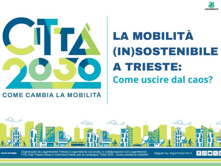 Città2030: La mobilità (in)sostenibile a Trieste. Come uscire dal caos? | 12 Marzo 2025