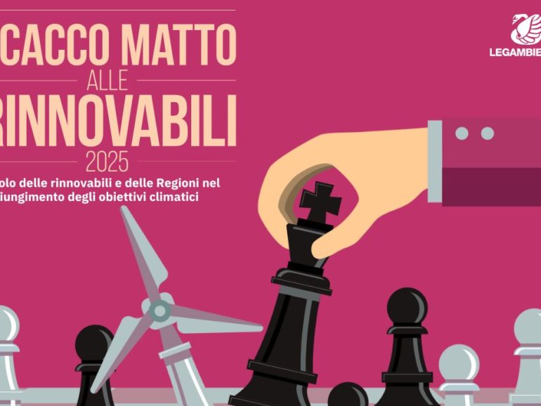 Report “Scacco matto alle Rinnovabili 2025”: i dati del nuovo report di Legambiente