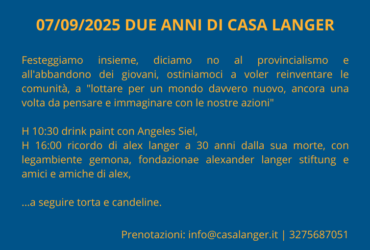 “Ostiniamoci a reinventare le comunità”: Legambiente celebra i 2 anni di Casa Langer a Tarcento