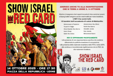 Legambiente in piazza il 14 ottobre contro la partita Italia-Israele a Udine