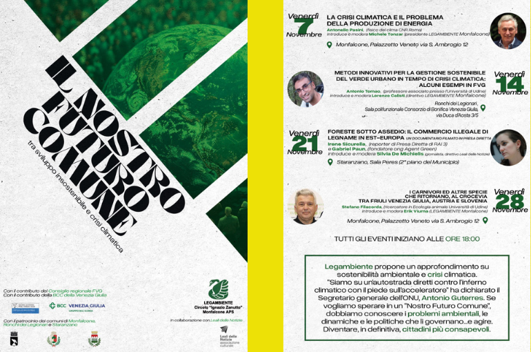 Una rassegna di incontri per parlare di Crisi climatica e Ambiente