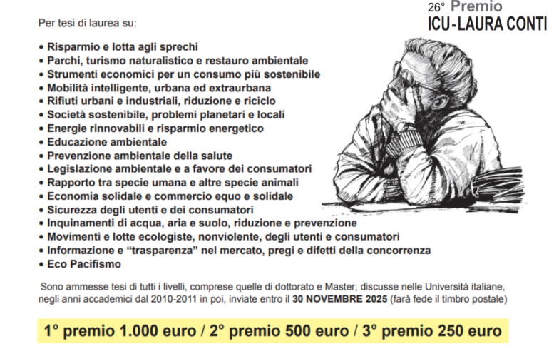 26° Premio Laura Conti per tesi di laurea